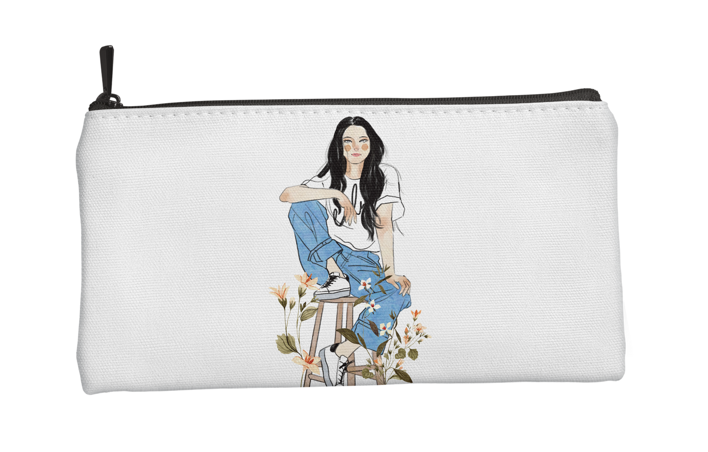 محفظة الفتاة الجالسة